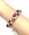 Bochic “Capri” Vintage Ruby & Fancy Sapphire Bangle Set In 18K Gold & Silver For Sale - Image 9 of 12