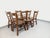 Vintage Brutalist Oak Chairs, 1960s, Set of 6 For Sale - Image 4 of 18