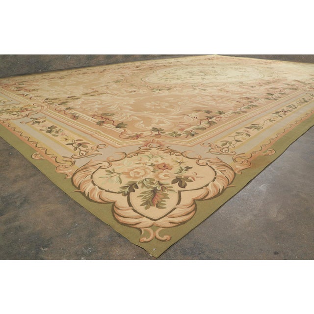 Vintage Chinese Aubusson Rug, 12'08 X 20'10 For Sale In Dallas - Image 6 of 8