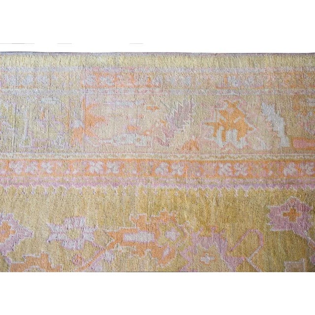 Early 20th Century Turkish Oushak Rug For Sale - Image 4 of 12