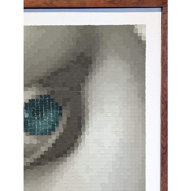 2020s Francisco Vital "Tamara de Lempicka 'Young Lady with Gloves'" Contemporary Pixelated Painting, 2021 For Sale - Image 5 of 10