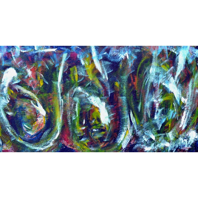Abstract Expressionism Vintage Abstract Expressionist -- The Wave by Daniel David Fuentes For Sale - Image 3 of 4