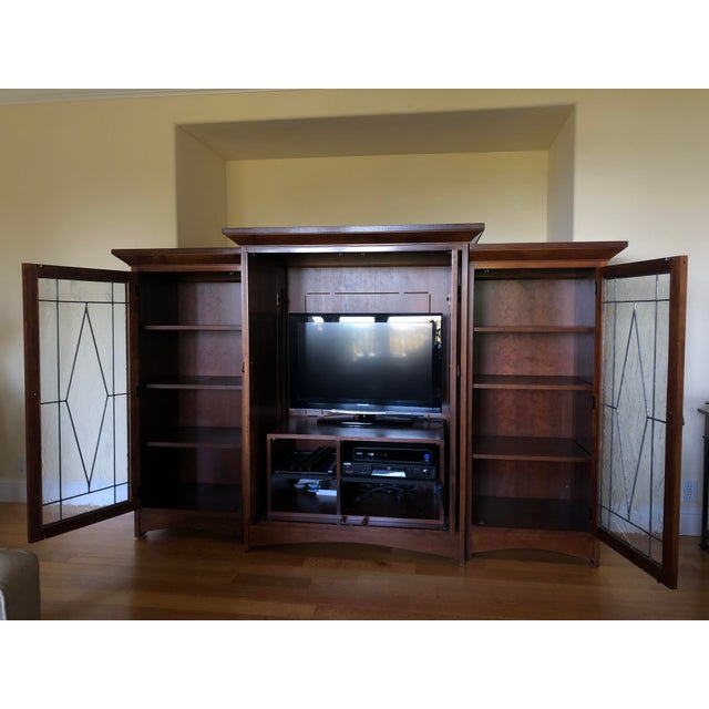 This 3 Piece Entertainment set set is timeless and versatile. Entertainment Center Unit H 58.5" W 44.5" D 24.5" Display...