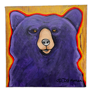 2016 Original Dg House "Centennial Bear" Oil on Canvas Painting