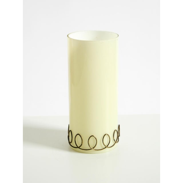 Brass Table Lamp with Opal Glass Shade, 1950s For Sale - Image 18 of 18