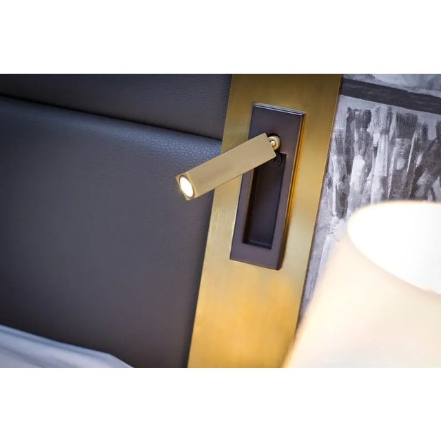 Black Bronze Led Dock Reading Light For Sale - Image 4 of 10