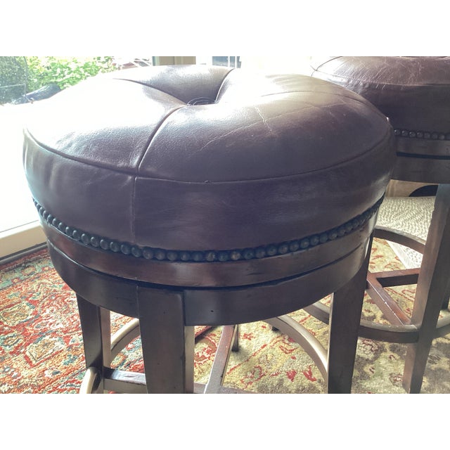 Theodore Alexander Theodore Alexander Boloro Vintage Bar Stools For Sale - Image 4 of 11
