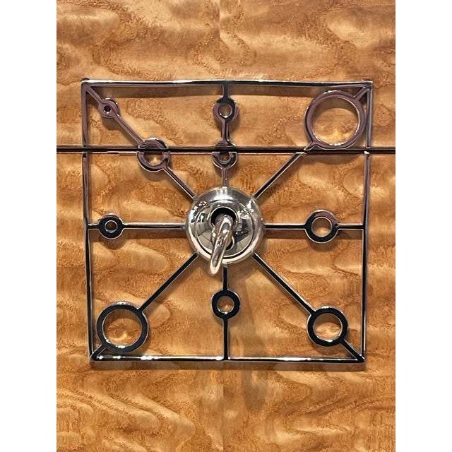 Mid-Century Modern Burl Wood Jewlery Box For Sale - Image 3 of 13