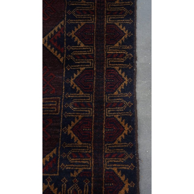 Decorative Rug with Dark Shades For Sale - Image 6 of 9