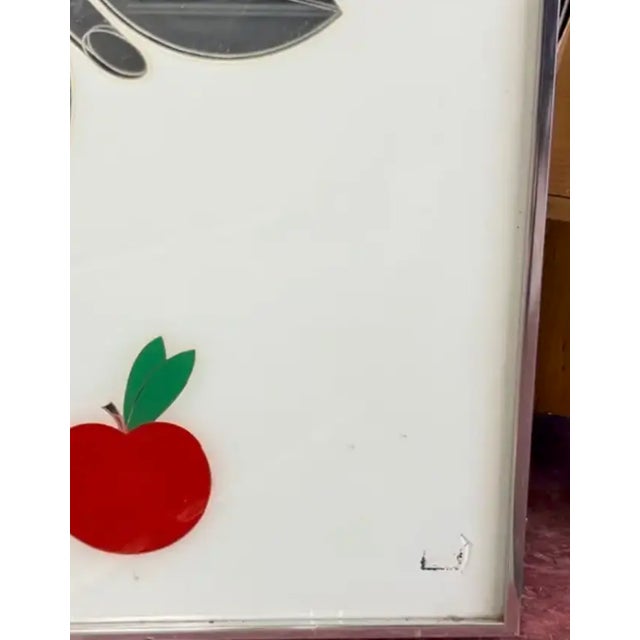 Original Mid Century Greg Copeland Tree of Life Mirror With Apple - Signed and Dated For Sale In New York - Image 6 of 9