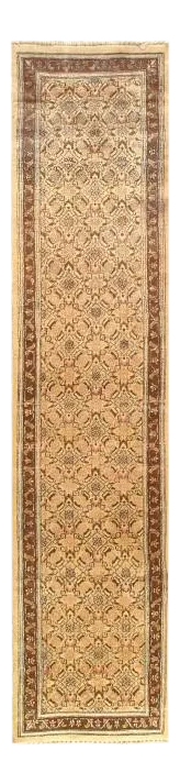 Pasargad Hand-Knotted Moud Runner- 2′6″ × 11′6″