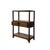 Chinese Chinese Brown Stain Wood Rectangular Small Curio Display Stand For Sale - Image 3 of 9
