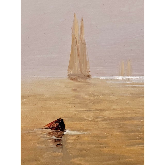 Blue Alexander Charles Stuart-U.S. Frigate Steam & Sail on the Delaware River -Oil Painting For Sale - Image 8 of 12