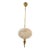 Murano Glass and Brass Globe Pendant For Sale