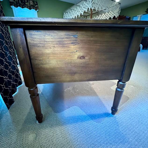 Pottery Barn Walnut Bedford Executive Desk (Check My Other Listing for a Matching Desk, Sold Separately) For Sale - Image 12 of 13