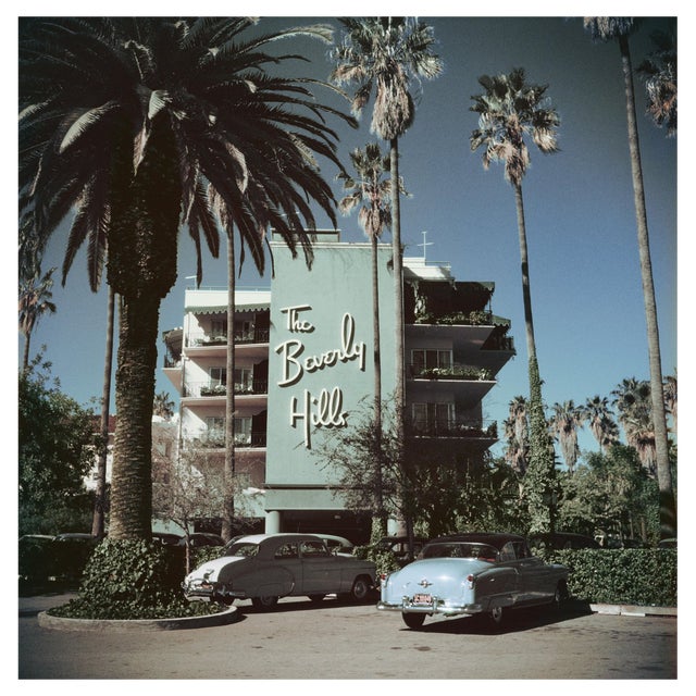 Slim Aarons, Beverly Hills Hotel, Estate Stamped Photographic Print For Sale