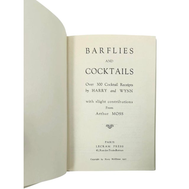 A charming modern edition of the classic cocktail book Barflies and Cocktails by Harry MacElhone, proprietor of the...