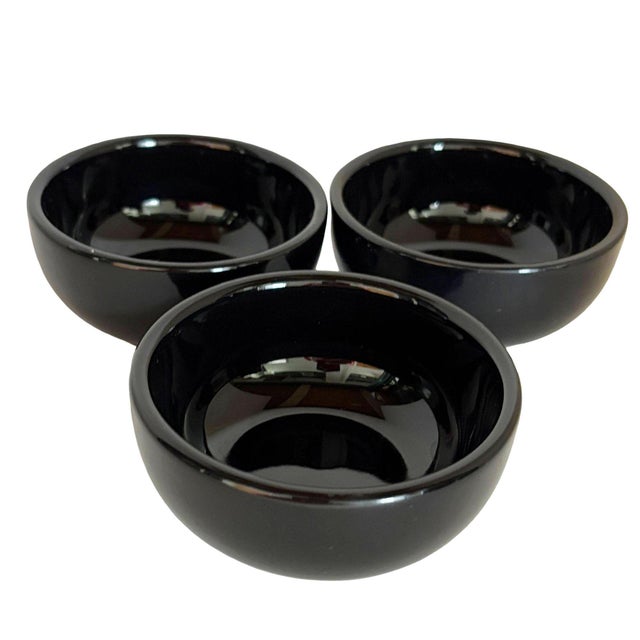 Postmodern Neo Art Deco Black Bowl & Coffee Mug 26 Piece Serverware Set by Waechtersbach For Sale - Image 3 of 11