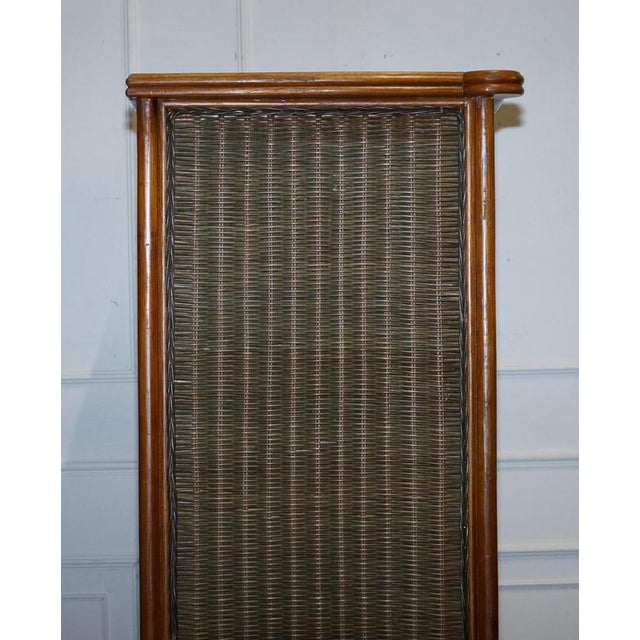 Woven Wicker Armoire with Drawer, 1970s For Sale - Image 12 of 14