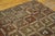 1900s Small Brown Earth Tone Geometric Folk Art Antique American Hooked Rug For Sale - Image 4 of 7