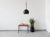 Large pendant lamp from the 1960s in a minimalist and industriellen style. The hanging lamp has an impressive size of the...