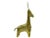 Indian Vintage Gold Solid Brass Llama Mule Donkey Horse Figurine Model For Sale - Image 3 of 7