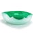 Murano Mid Century Murano Green Glass Bowl or Ashtray Gold Flecking For Sale - Image 4 of 7