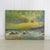 1940s Small Impressionist Sunset Seascape Painting on Masonite Artist Unknown For Sale - Image 5 of 9
