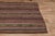 Striped Turkish Vintage Orange Brown Kilim Rug For Sale - Image 10 of 11