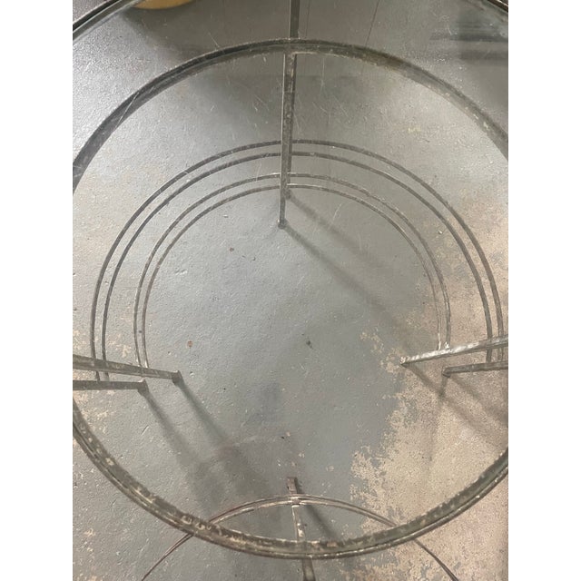 Set of 3 Art Deco Round Outdoor Nesting Tables For Sale - Image 10 of 11