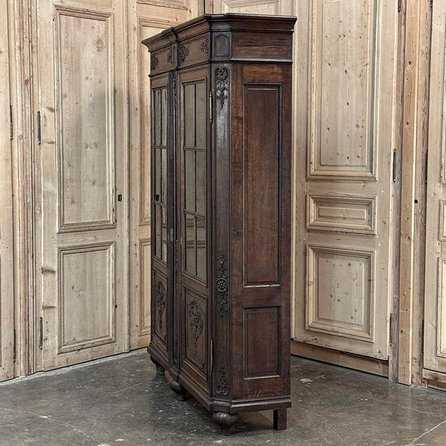 19th Century Liegeoise Louis XIV Bookcase ~ Bibliotheque For Sale - Image 11 of 14