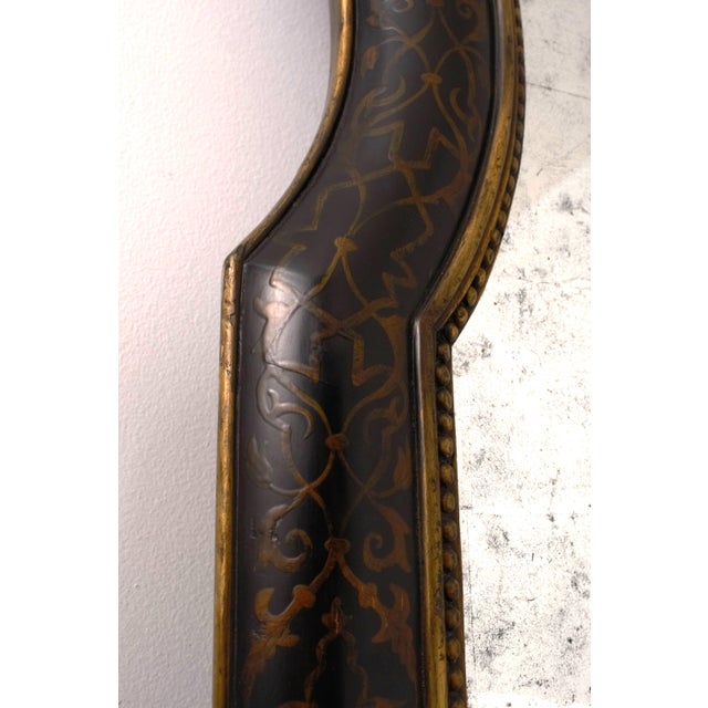 1980s Monumental Chinoiserie Decorator Large Pier Mirror For Sale - Image 5 of 9