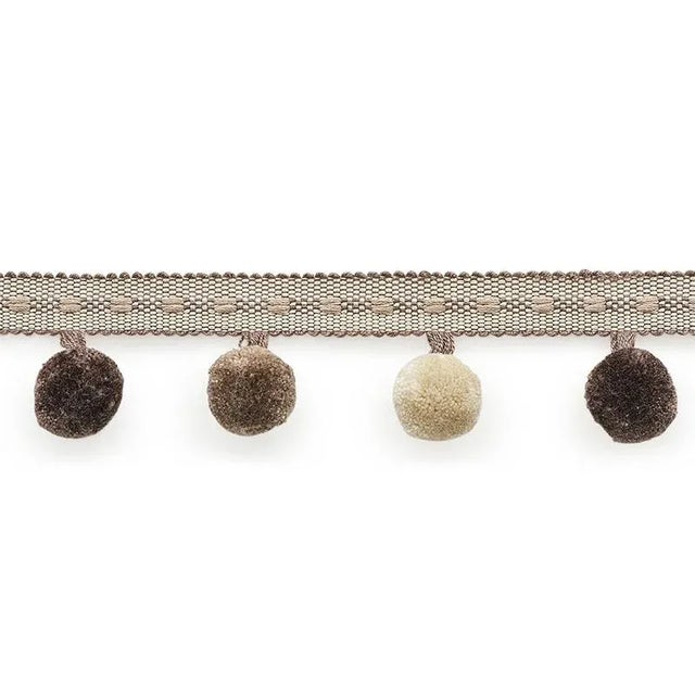 A delicate pom pom fringe in sophisticated colors, Poms has a playful style of its own. It's a wonderful finish that adds...