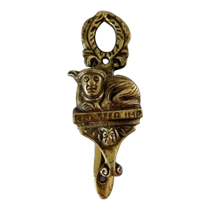 Vintage Cast Brass English Chester Imp Door Knocker