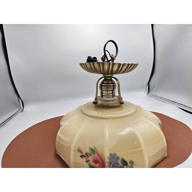 1920s Vintage Art Deco Ceiling Lamp, 1920s For Sale - Image 5 of 7