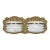 1920s Art Deco White Glass Double Wall Sconce For Sale
