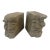 Vintage Pair of Eduardo Strauch Face Bookends For Sale