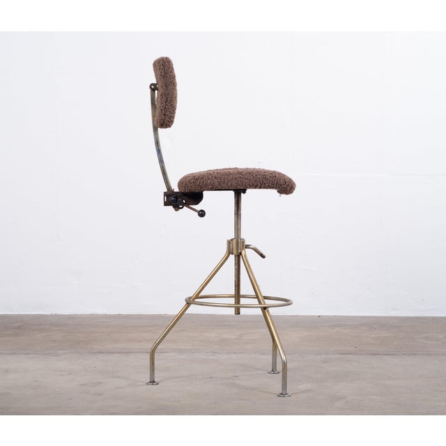 Metal Vintage Danish Industrial Desk Chair from DSB, 1960s For Sale - Image 7 of 10