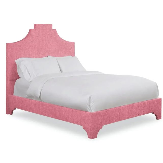 This listing includes the entire bedframe, including the headboard, rails, and footboard. From Chairish's line of bespoke...