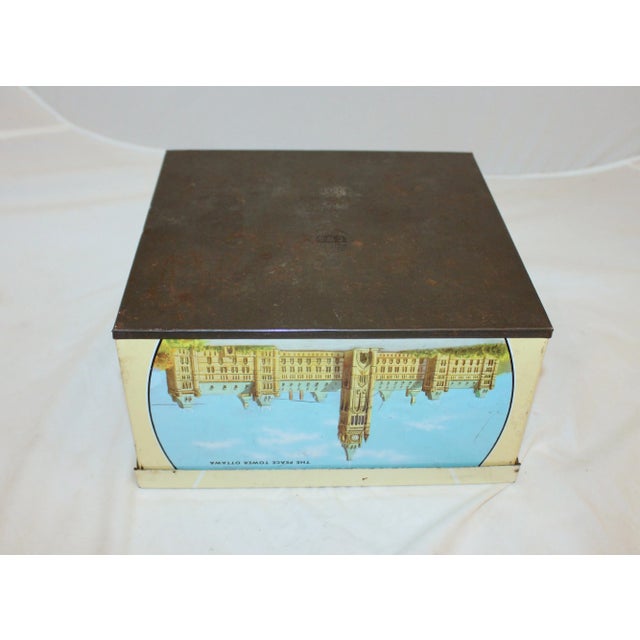 Metal Biscuit Tin "The British Commonwealth" For Sale - Image 7 of 9