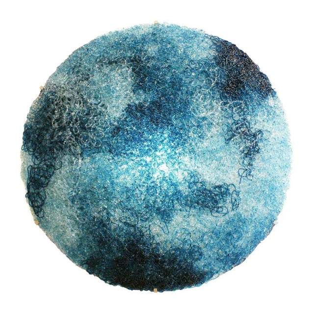 Italian Circular Blue Polycarbonate Tondo Wall Lamp by Jacopo Foggini For Sale - Image 15 of 15