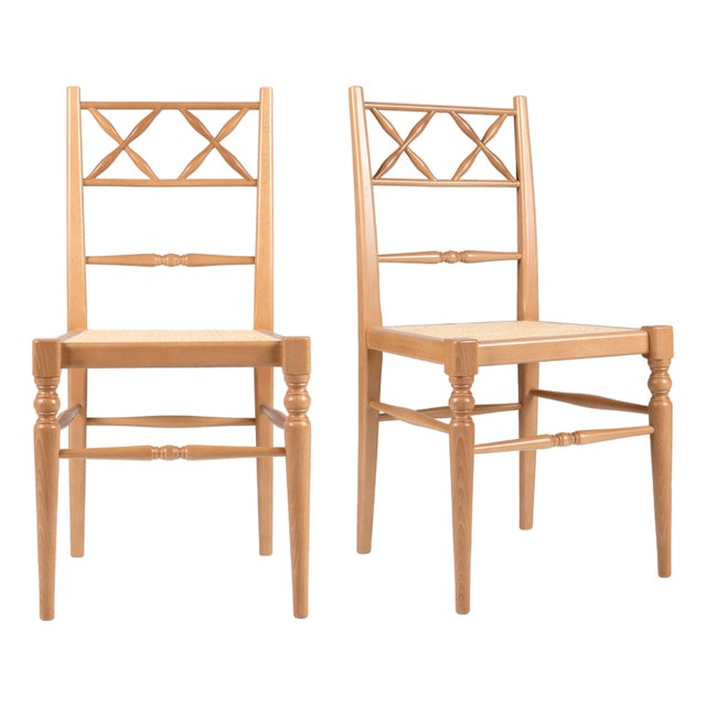 Natural Chiara Dining Chairs by Ceraudo, Set of 2 For Sale