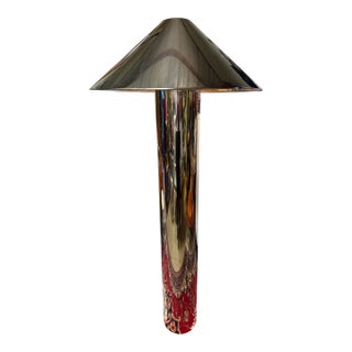 Contemporary CB2 Minimalist Cool Chrome Floor Lamp For Sale