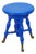 Antique Victorian H Holtzman & Sons Blue Piano Stool Glass Ball & Claw 19" For Sale