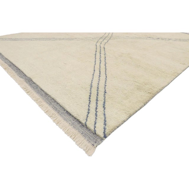 Mid-Century Modern Organic Modern Moroccan Rug - 08'01 X 10'02 For Sale - Image 3 of 10