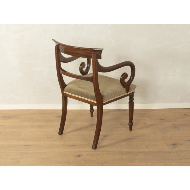Hollywood Regency Vintage Regency English Armchair For Sale - Image 3 of 9