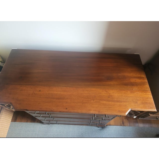 Brown 1930s Charak Furniture Co. Mahogany Four Drawer Chest With Pull-Out Shelf For Sale - Image 8 of 11