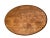 Gorgeous Antique petite size Oval Coffee Table, Quarter sawed Tiger Oak, Center Drawer, Shelf, Columns, Empire Style, 15"...