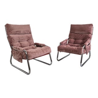 Mid-Century Tubular Armchair by Gillis Lundgren for Ikea, 1970s For Sale