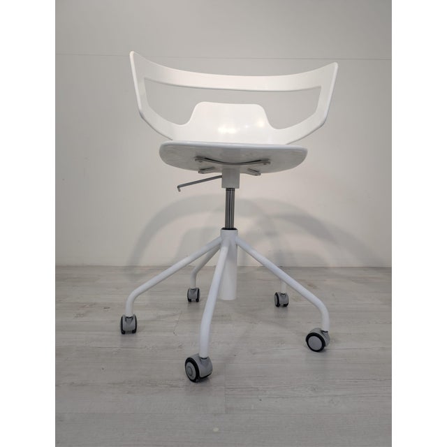 White Vintage Italian Chair by Alfredo Haberli, 2003 For Sale - Image 8 of 17